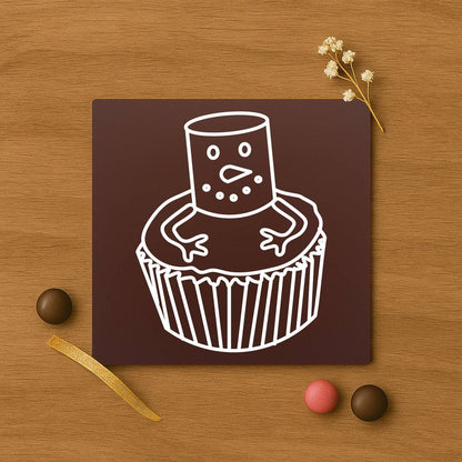 Omul de zapada briosa in ciocolata