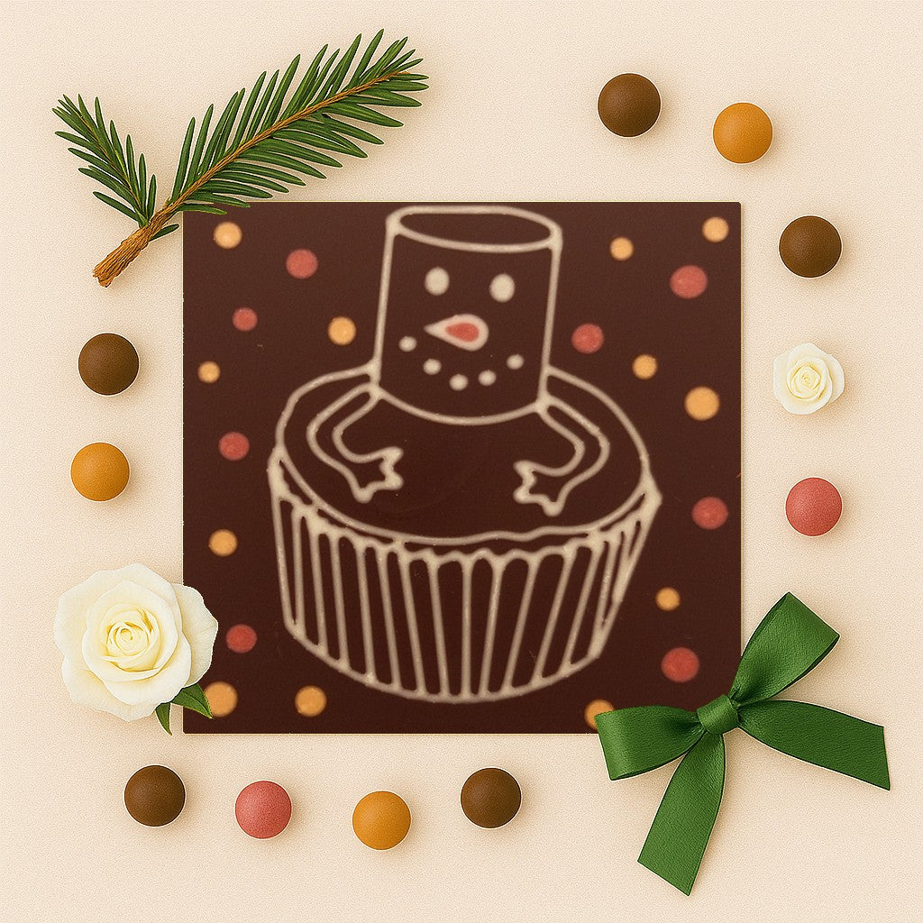 Omul de zapada briosa in ciocolata