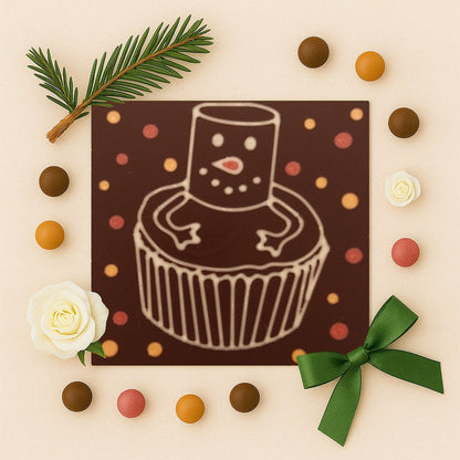 Omul de zapada briosa in ciocolata