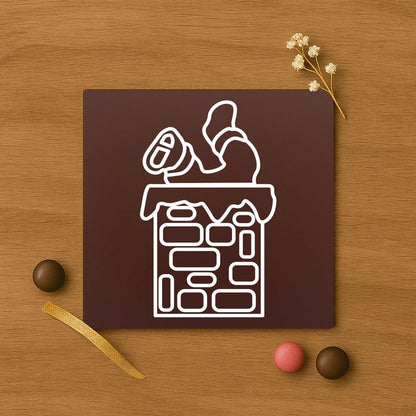 Jos pe horn Design in ciocolata