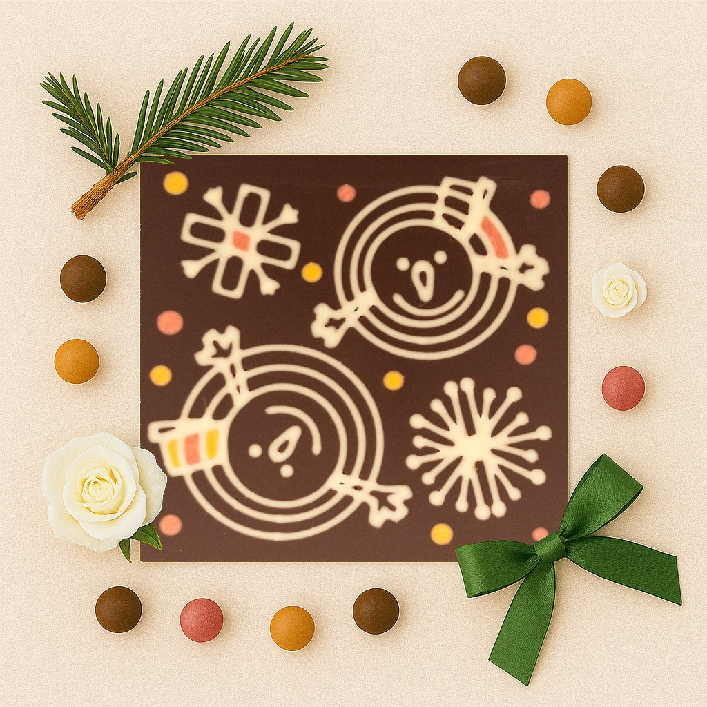 Decoratoune de sarbatori in ciocolata