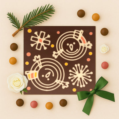 Decoratoune de sarbatori in ciocolata