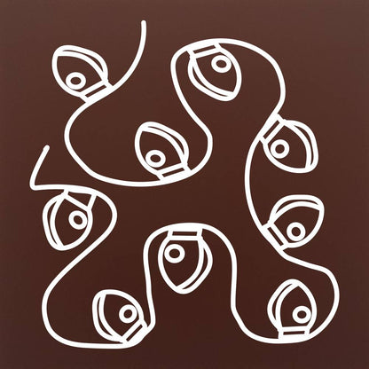 Instalatie luminoasa de Craciun in ciocolata