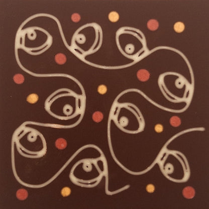 Instalatie luminoasa de Craciun in ciocolata