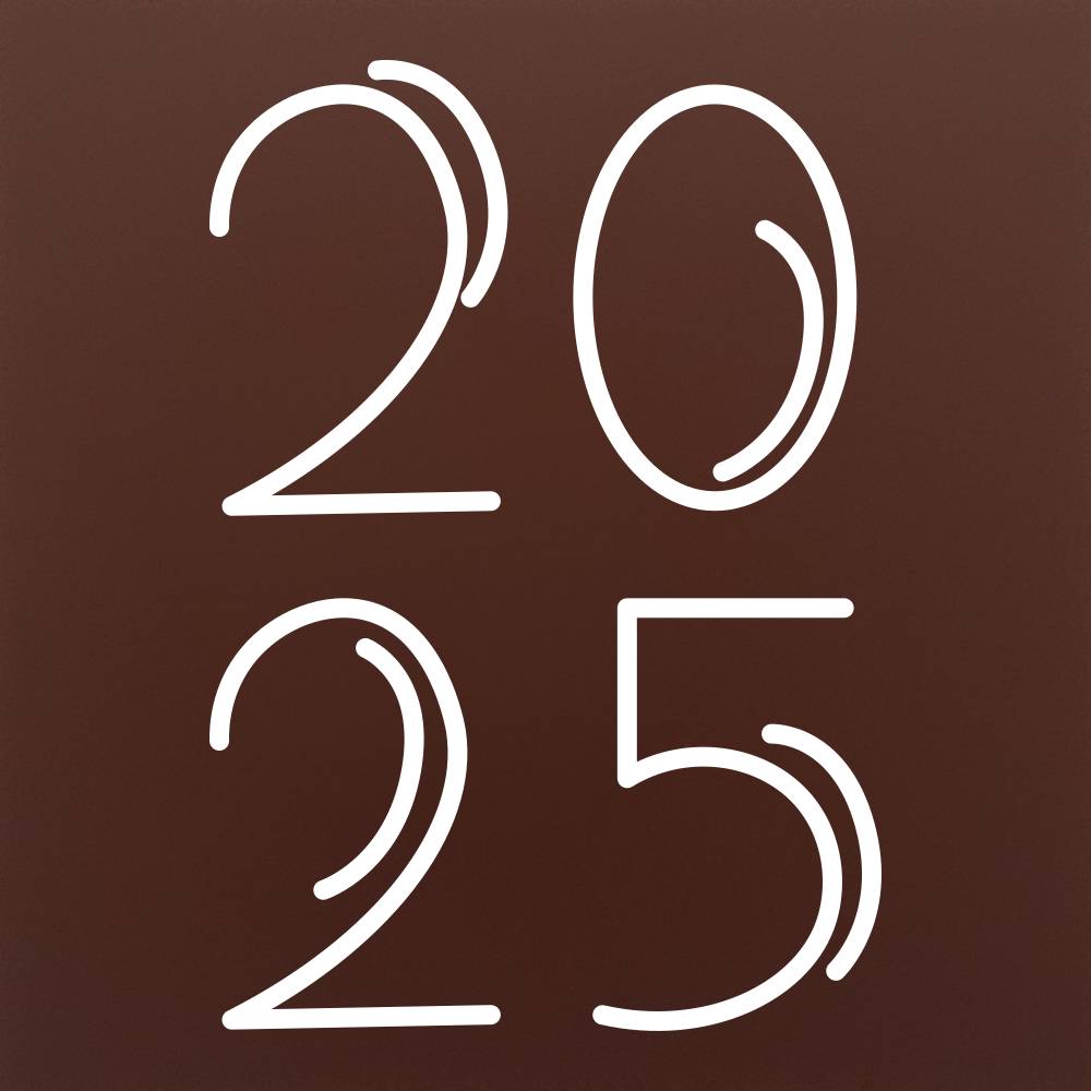 Decoratiune 2025 in ciocolata