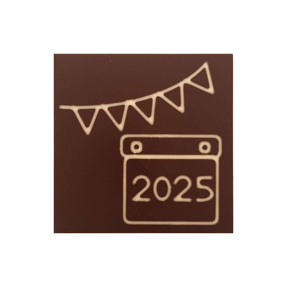 New Year 2025 in chocolate