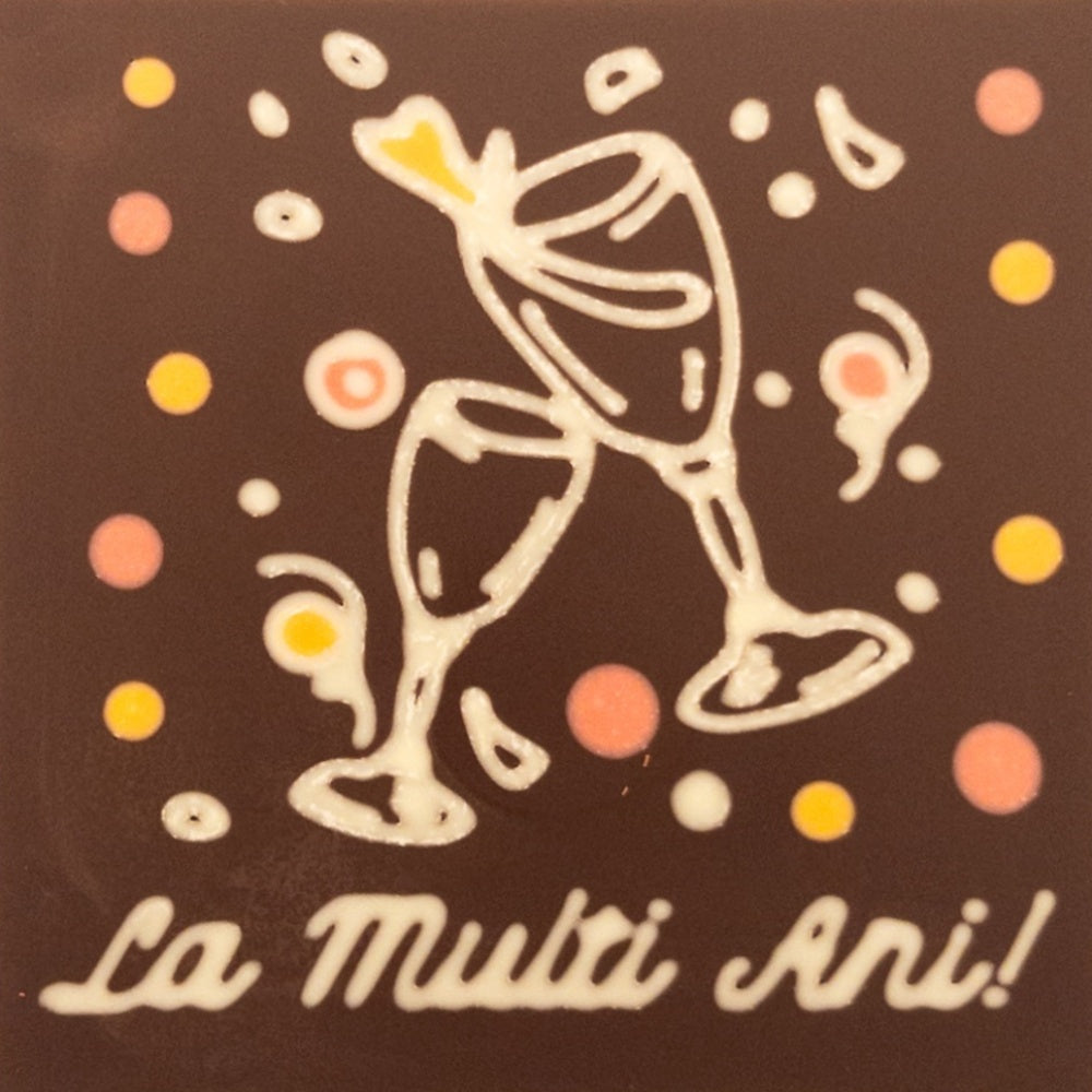 Pahare Festive cu mesajul La Multi Ani!