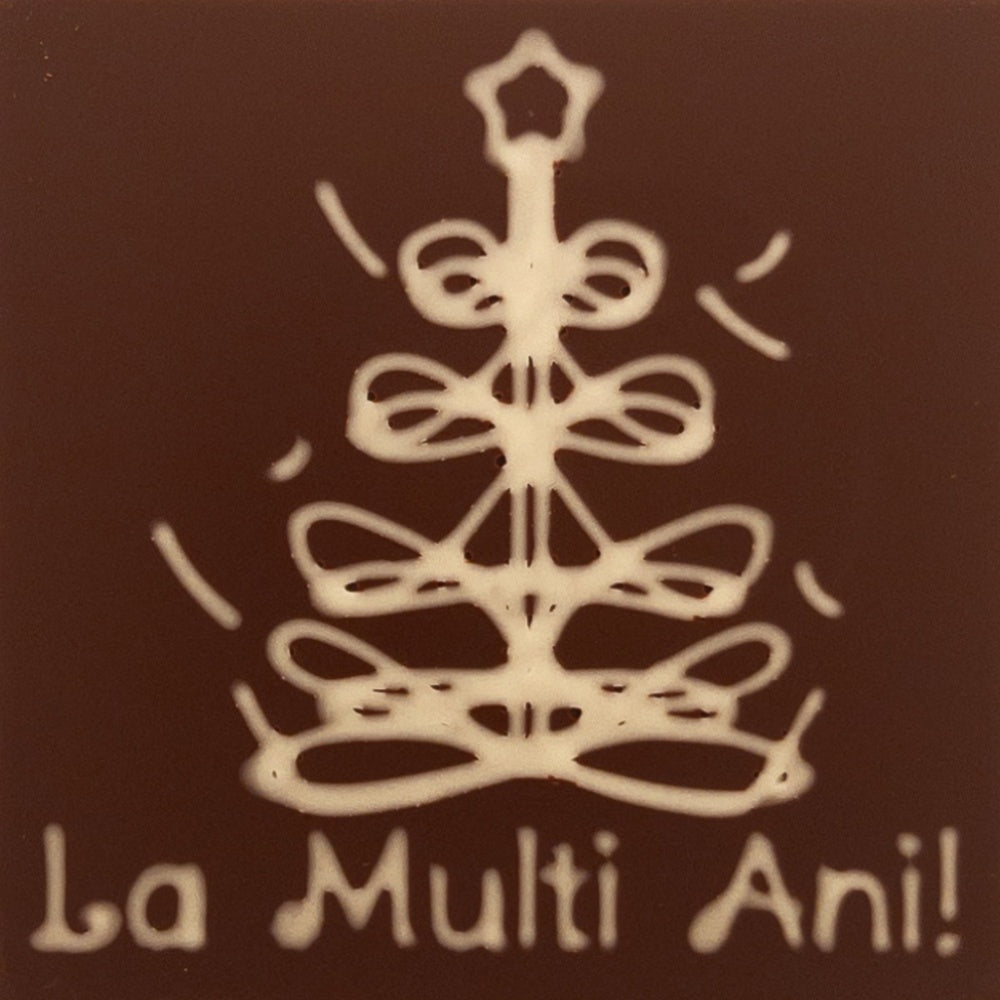 Brad de Craciunin ciocolata La Multi Ani!