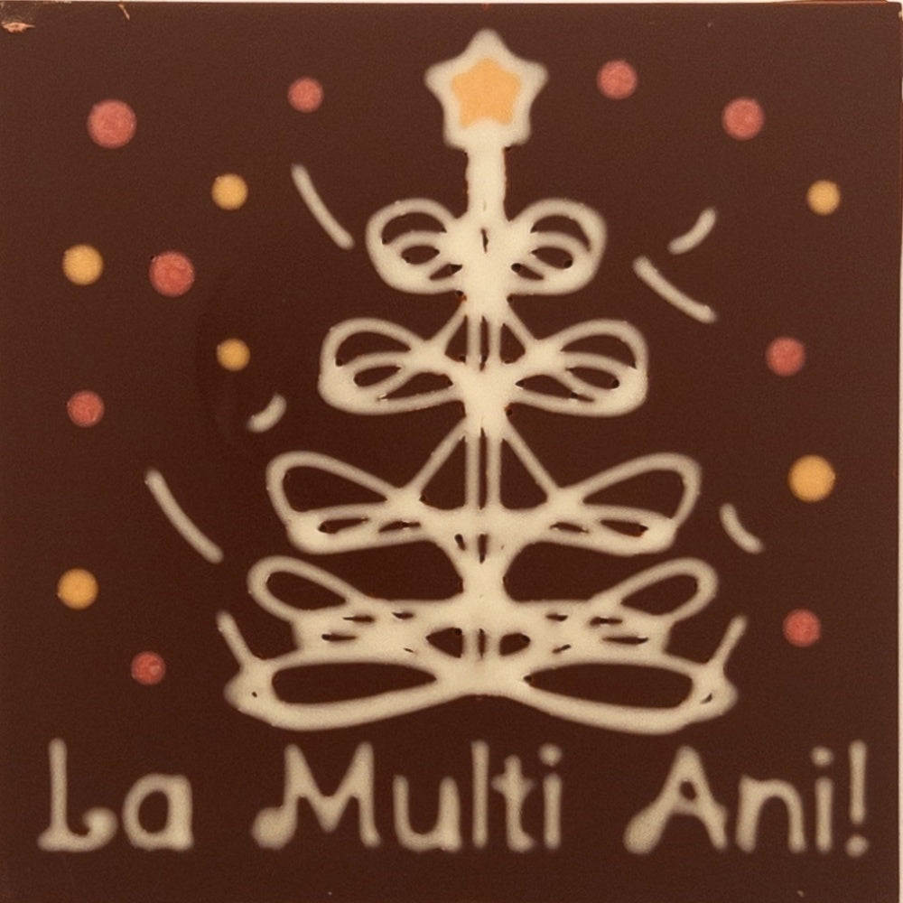 Brad de Craciunin ciocolata La Multi Ani!