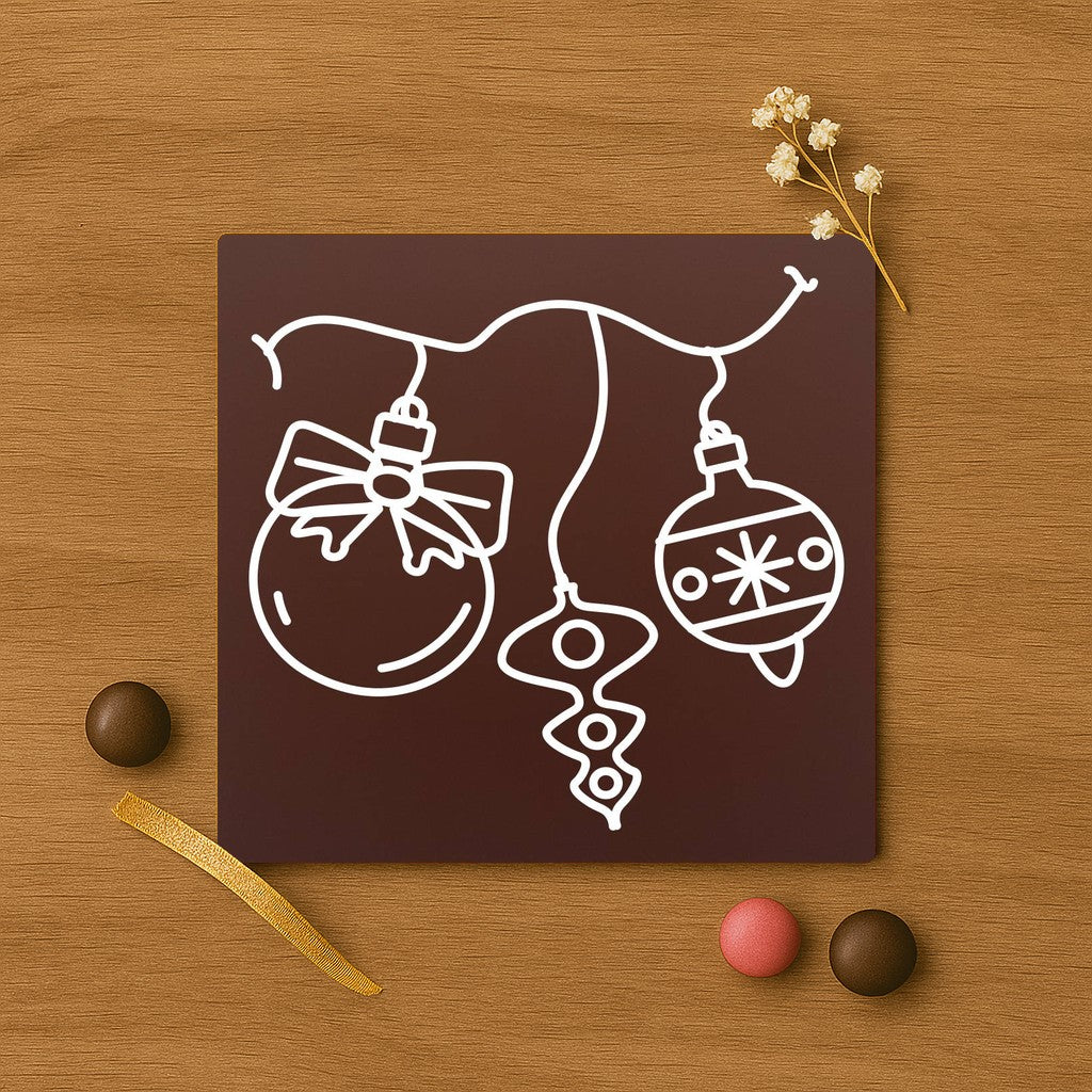 Globuri de Craciun in ciocolata