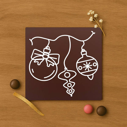 Globuri de Craciun in ciocolata