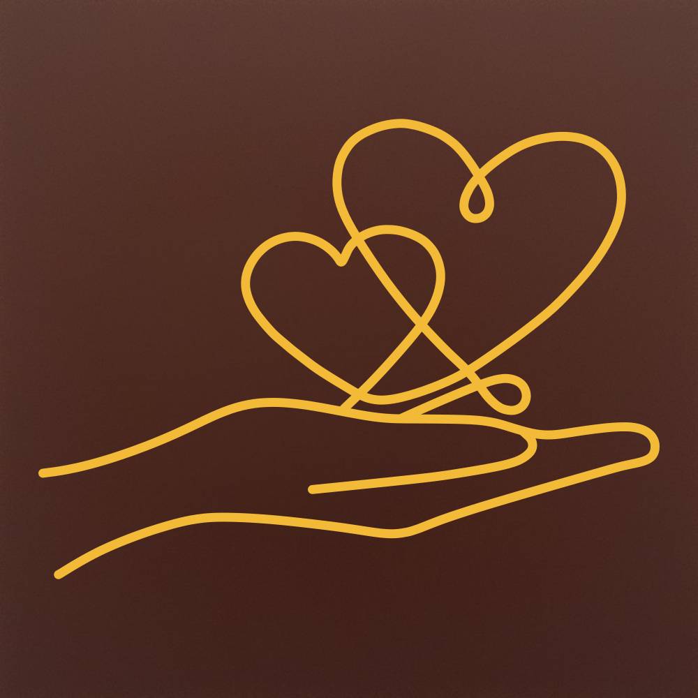 Tableta din ciocolata – Hand Holding Hearts – cadou pentru cupluri – model Multicolor pe ciocolata