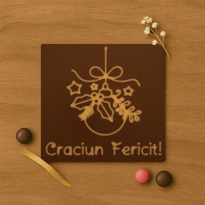 Decorative Chocolate Globe Merry Christmas!