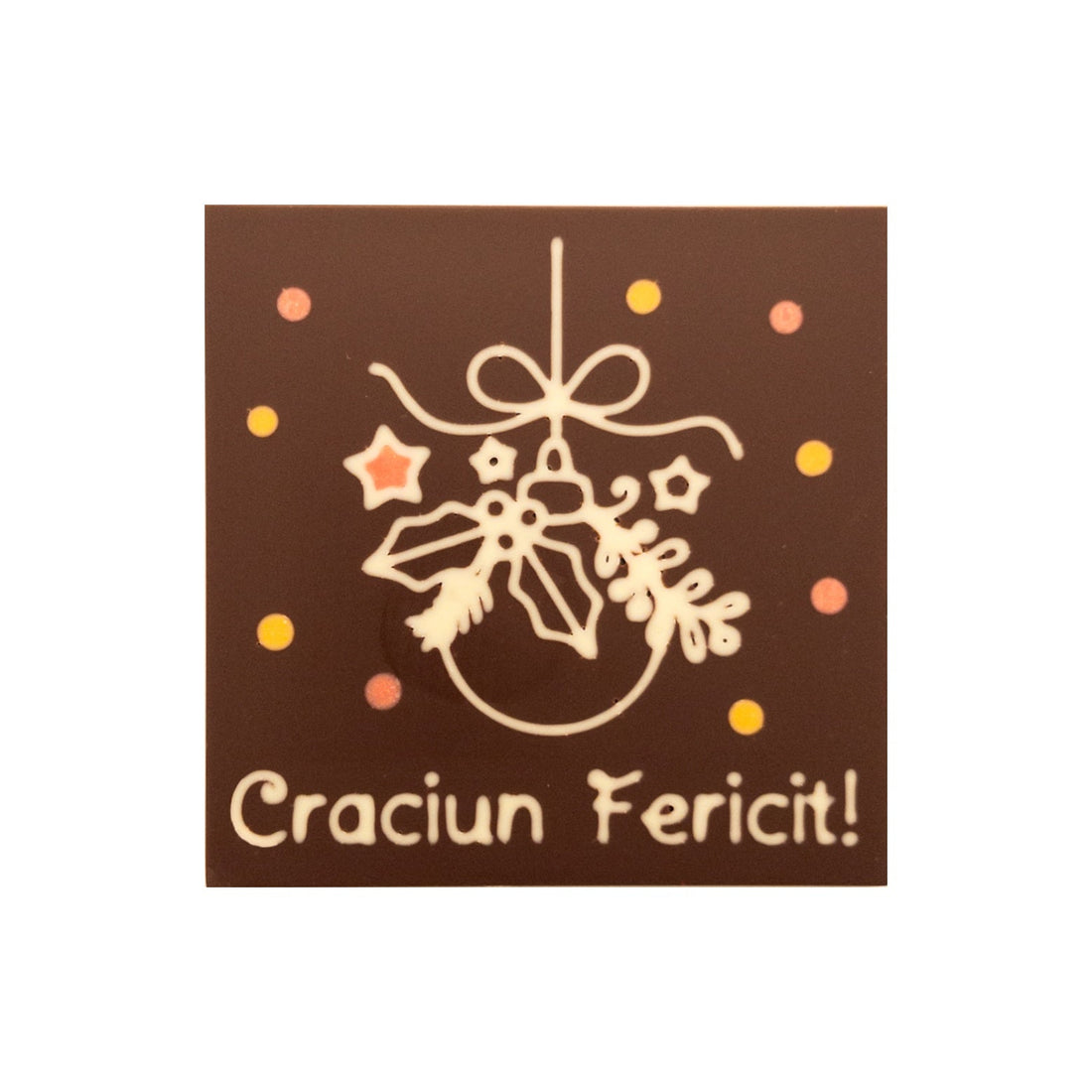 Glob Decorativ Ciocolata Craciun Fericit!
