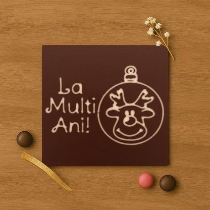 Happy Birthday Chocolate Rudolph Globe!