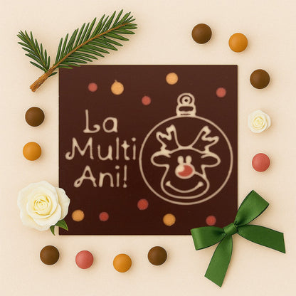 Happy Birthday Chocolate Rudolph Globe!
