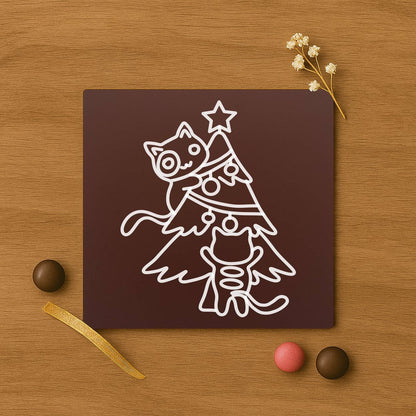 Design Pisici in Brad din ciocolata
