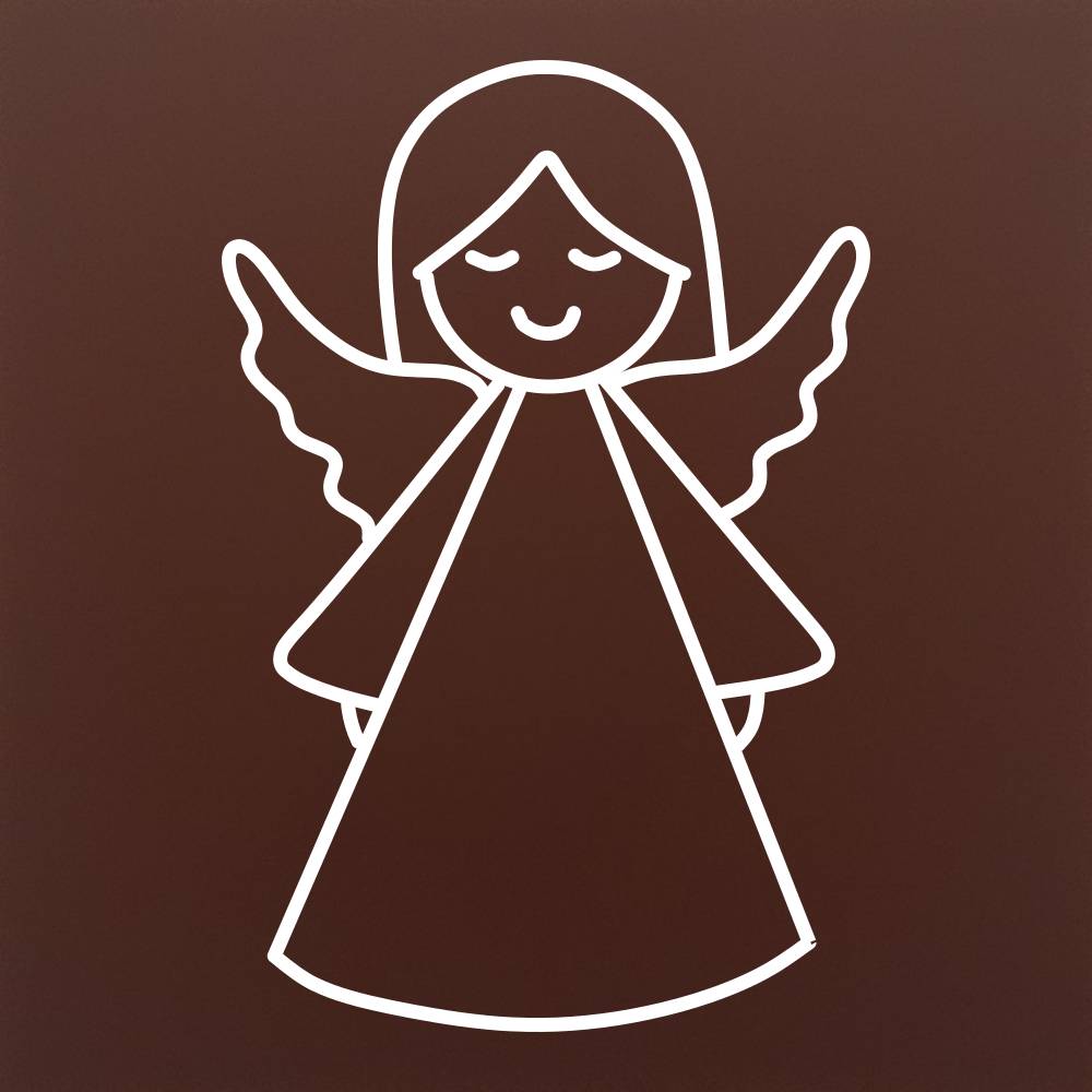 Decoratiune Inger fetita in ciocolata premium