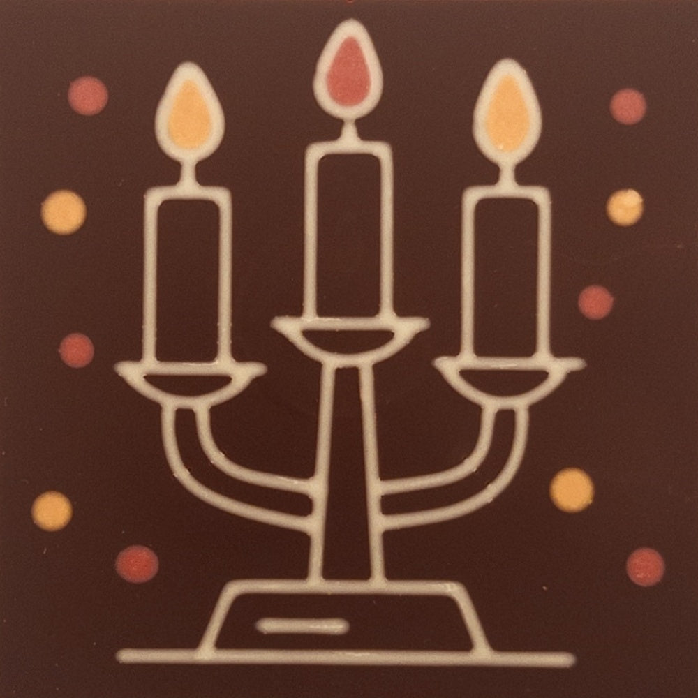 Candelabru cu 3 lumanari in ciocolata