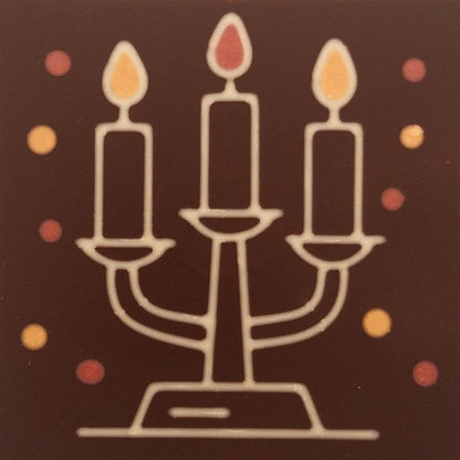 Chandelier with 3 chocolate candles
