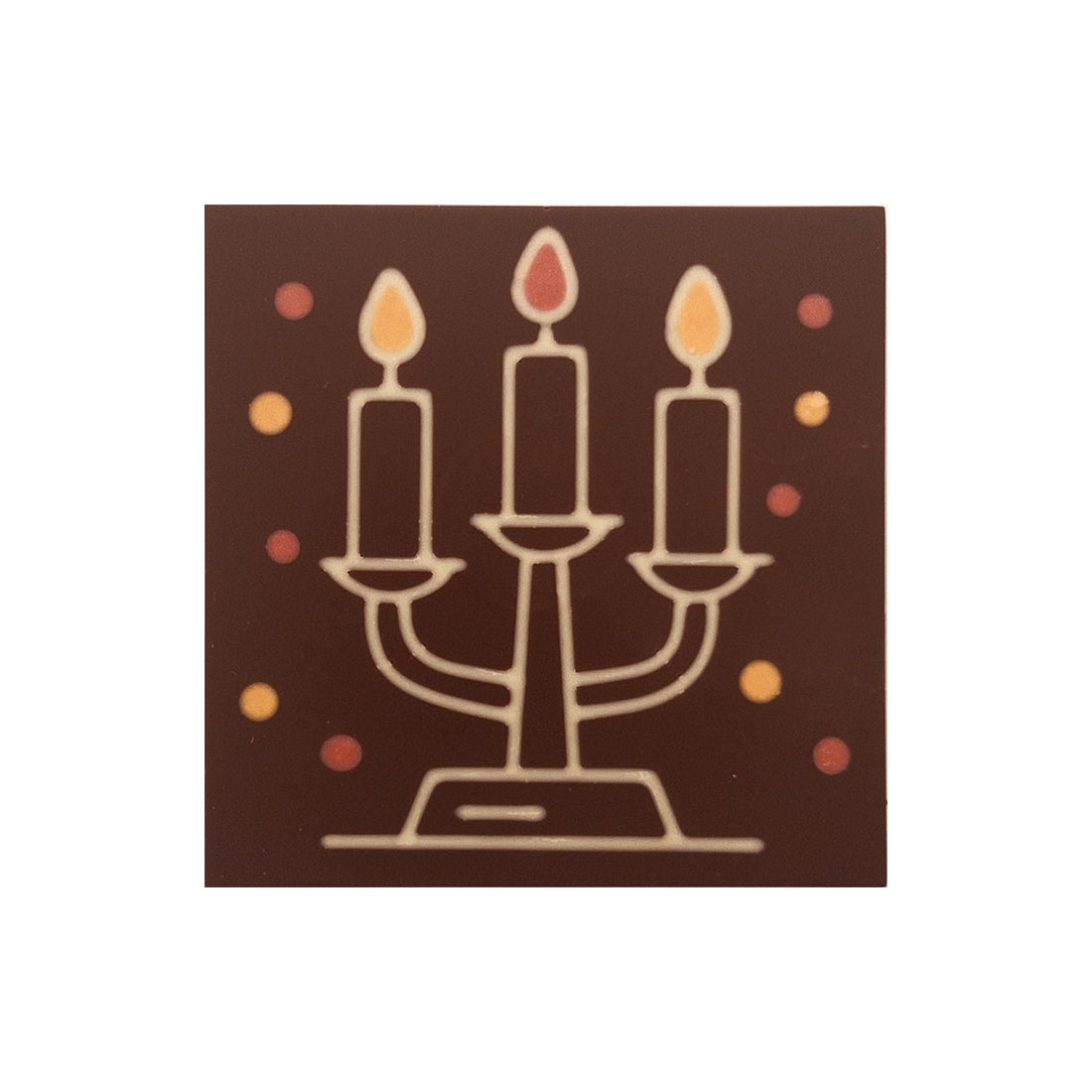 Chandelier with 3 chocolate candles