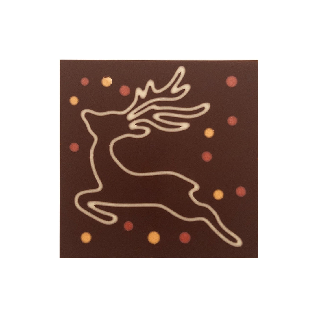 White deer in chocolate