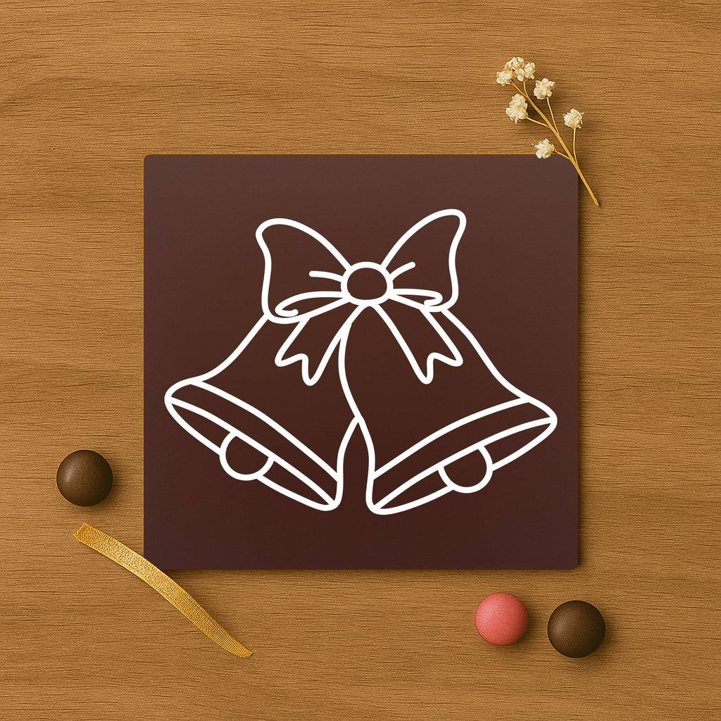 Two Bells decoration in premium chocolate