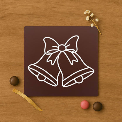 Two Bells decoration in premium chocolate