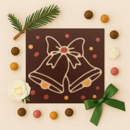 Two Bells decoration in premium chocolate