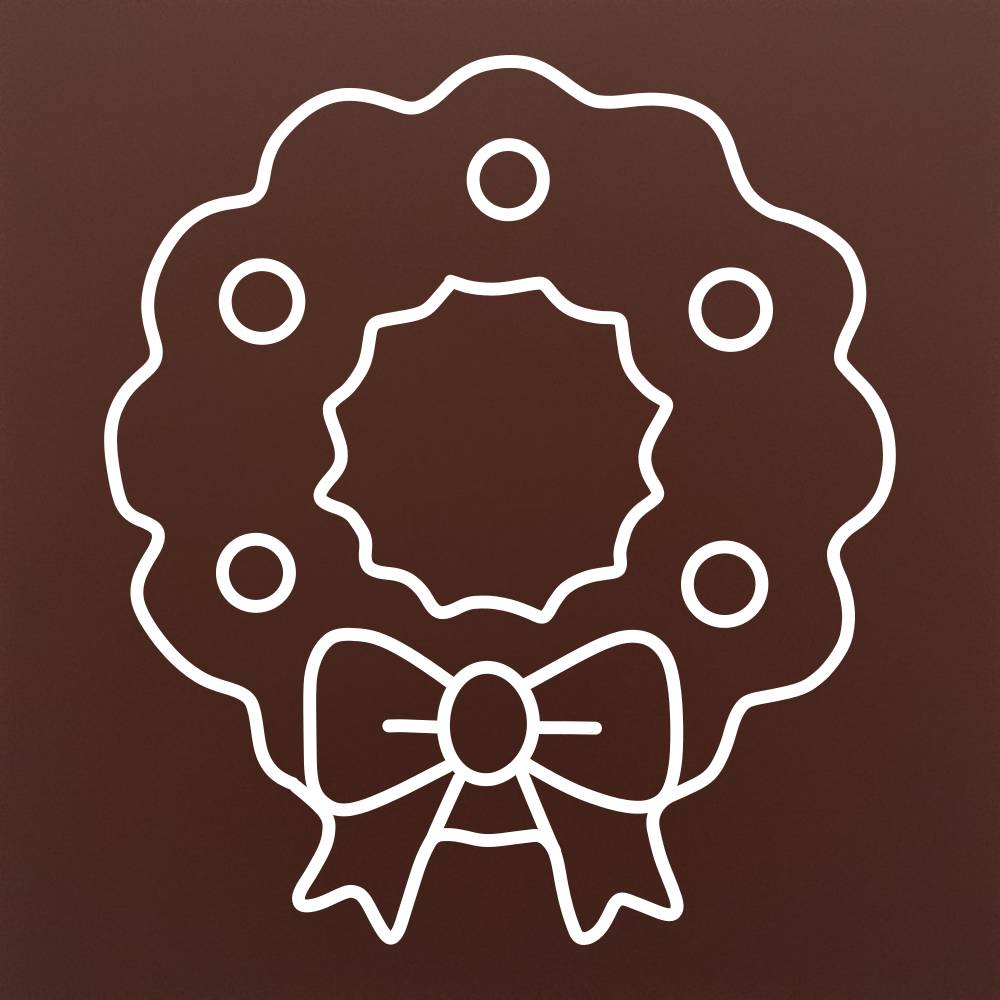 Decoratiune coronita in ciocolata premium
