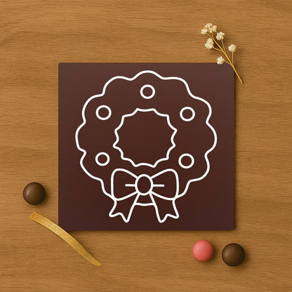 Premium chocolate crown decoration