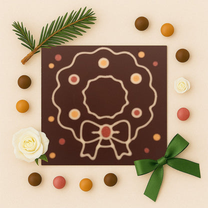 Premium chocolate crown decoration