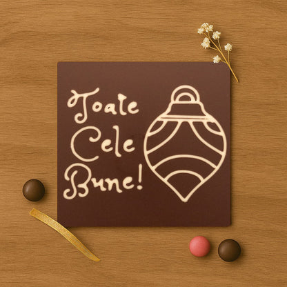 Decorative Chocolate Globe 3rd Happy Birthday!