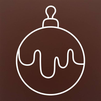 4th Chocolate Decorative Globe in premium chocolate