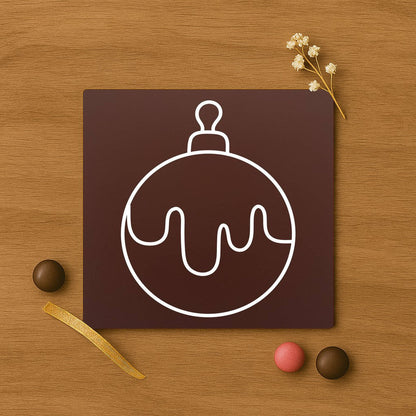 4th Chocolate Decorative Globe in premium chocolate