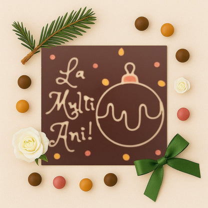 4th Chocolate Decorative Globe Happy Birthday!
