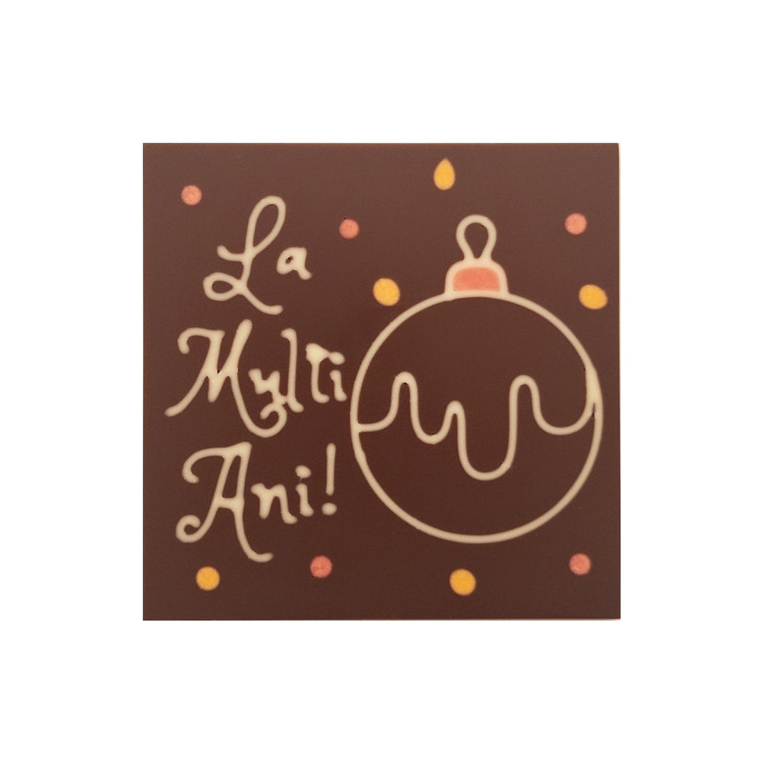 Glob Decorativ Ciocolata al 4’lea La Multi Ani!
