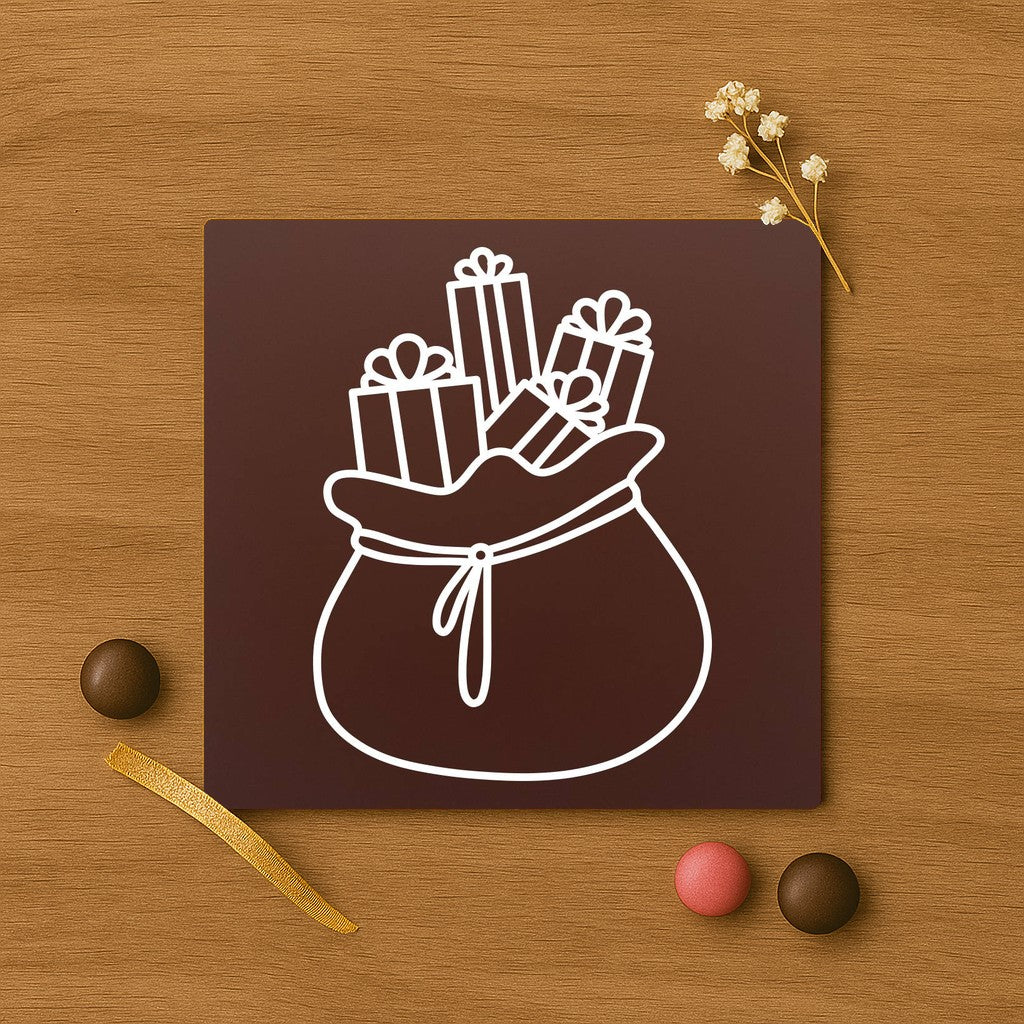 Sacul lui Mos Craciun in ciocolata premium