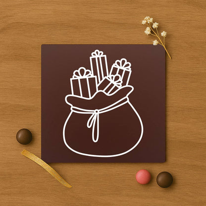 Sacul lui Mos Craciun in ciocolata premium