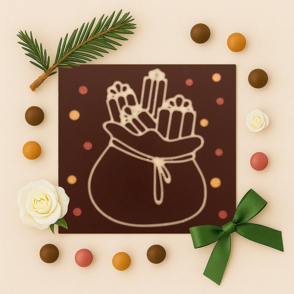 Sacul lui Mos Craciun in ciocolata premium