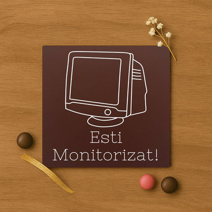 Monitor CRT – „Esti Monitorizat!”