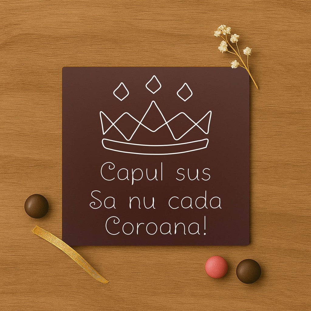 Capul sus – nu-ti pierde coroana