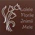 Tableta din ciocolata – Lalele – „Lalelele Florile Inimii Mele” – model alb pe ciocolata