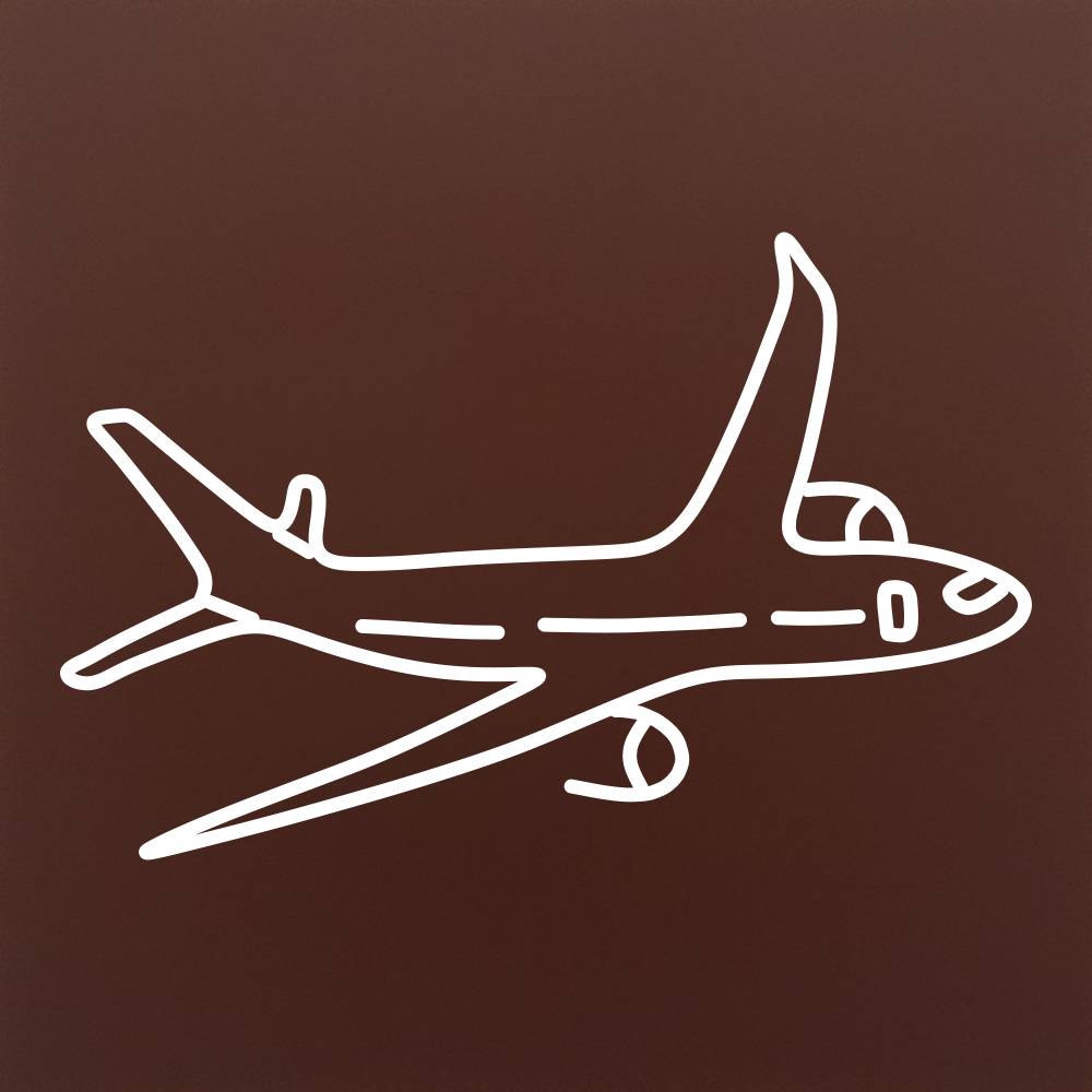 Tableta din ciocolata – Avion – contur – model alb pe ciocolata