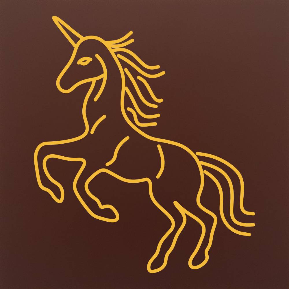 Tableta din ciocolata – Unicorn alergand – model Multicolor pe ciocolata