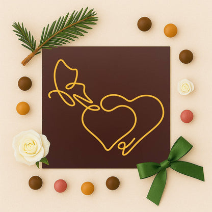Hand with Heart &amp; Leaf – cadou pentru cupluri