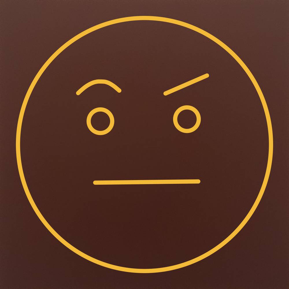 Tableta din ciocolata – Emoticon Intrigat – fata surprinsa/curioasa – model Multicolor pe ciocolata