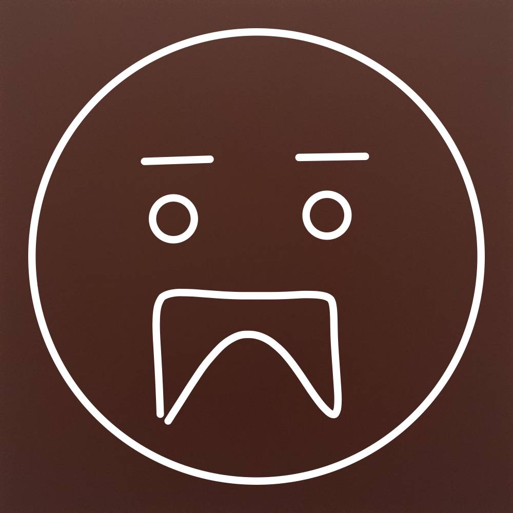 Tableta din ciocolata – Emoticon plangacios cu mustata – model alb pe ciocolata