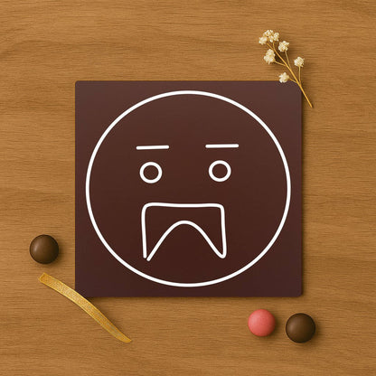 Emoticon plangacios cu mustata