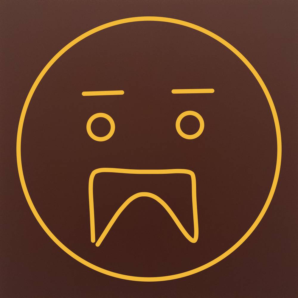Tableta din ciocolata – Emoticon plangacios cu mustata – model Multicolor pe ciocolata
